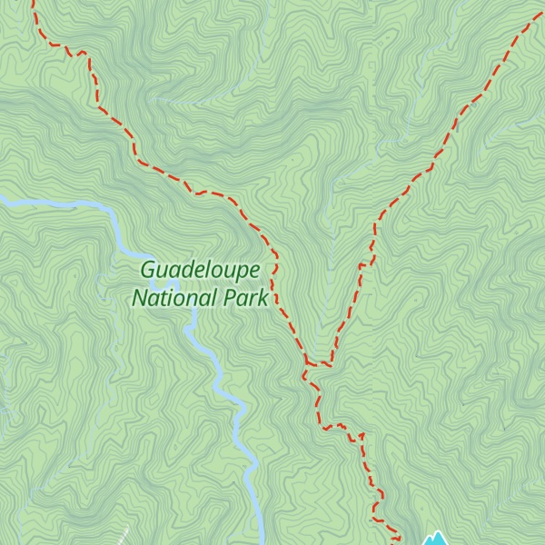 Map of Refuge du Morne Frébault / Matéliane