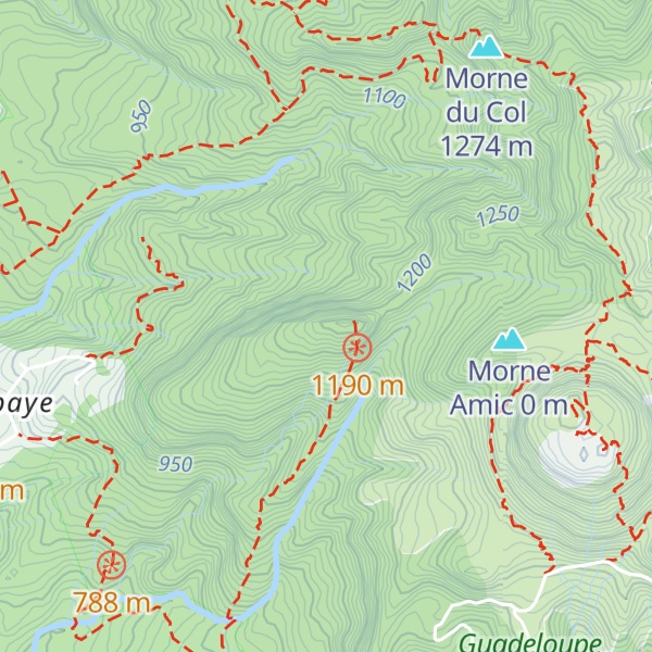 Map of Nez Cassé