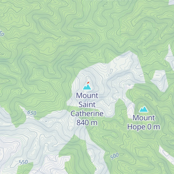 Map of Mount Saint Catherine