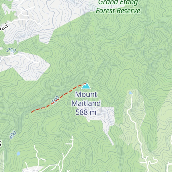 Map of Mount Maitland