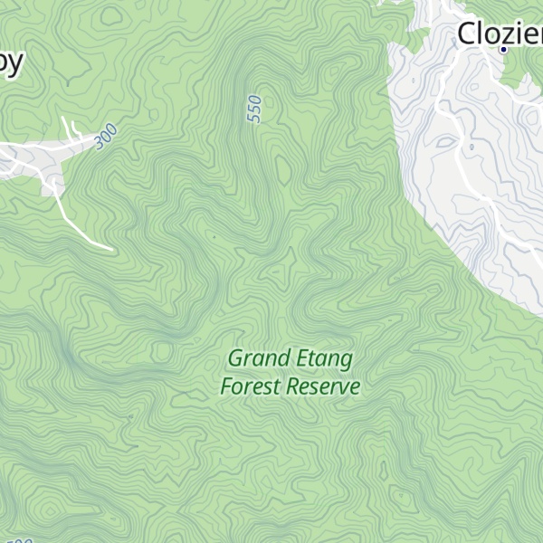 Map of Mount Granby
