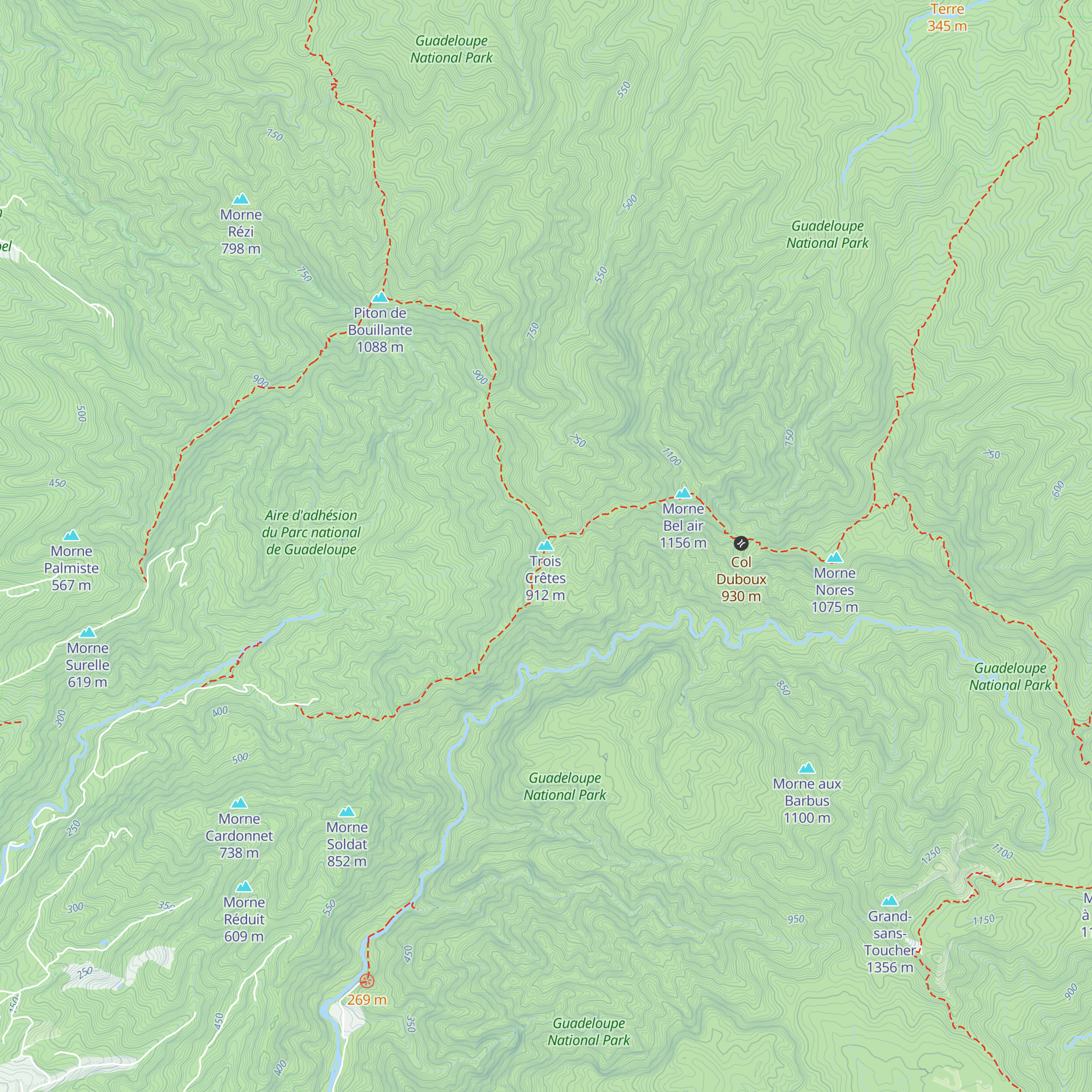 Refuge des Trois Crêtes map