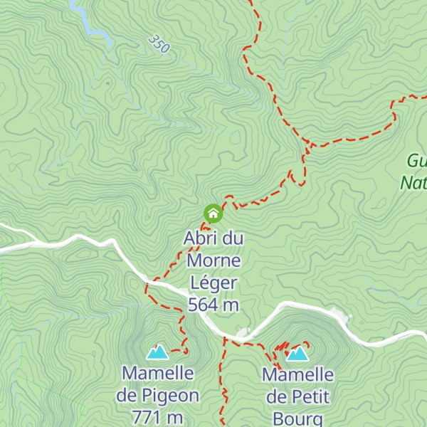 Map of Abri du Morne Léger
