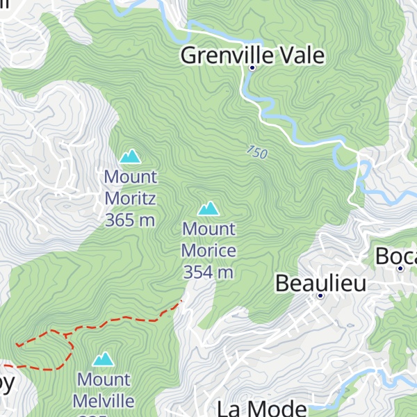 Map of Mount Morice