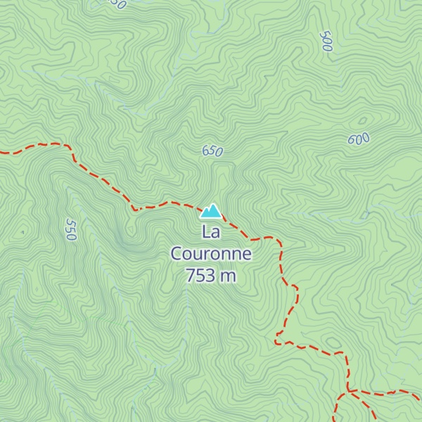 Map of La Couronne