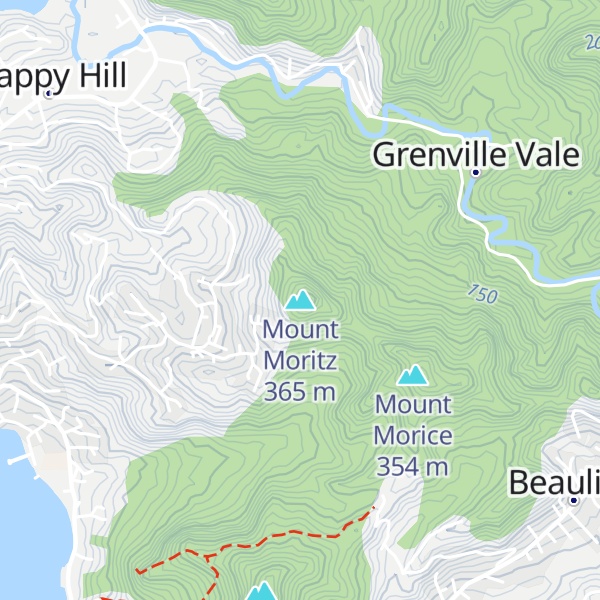 Map of Mount Moritz