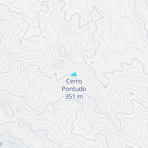 Map of Cerro Pontudo