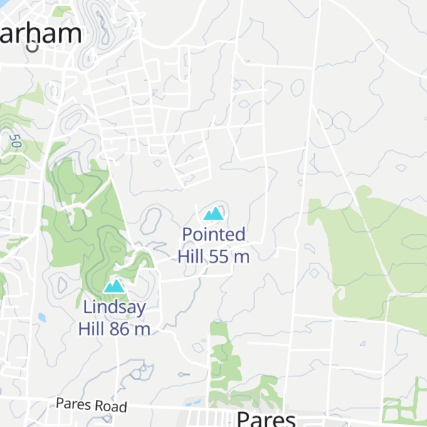 Map of Pointed Hill