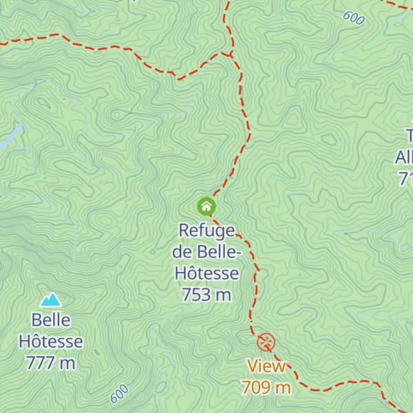 Map of Refuge de Belle-Hôtesse