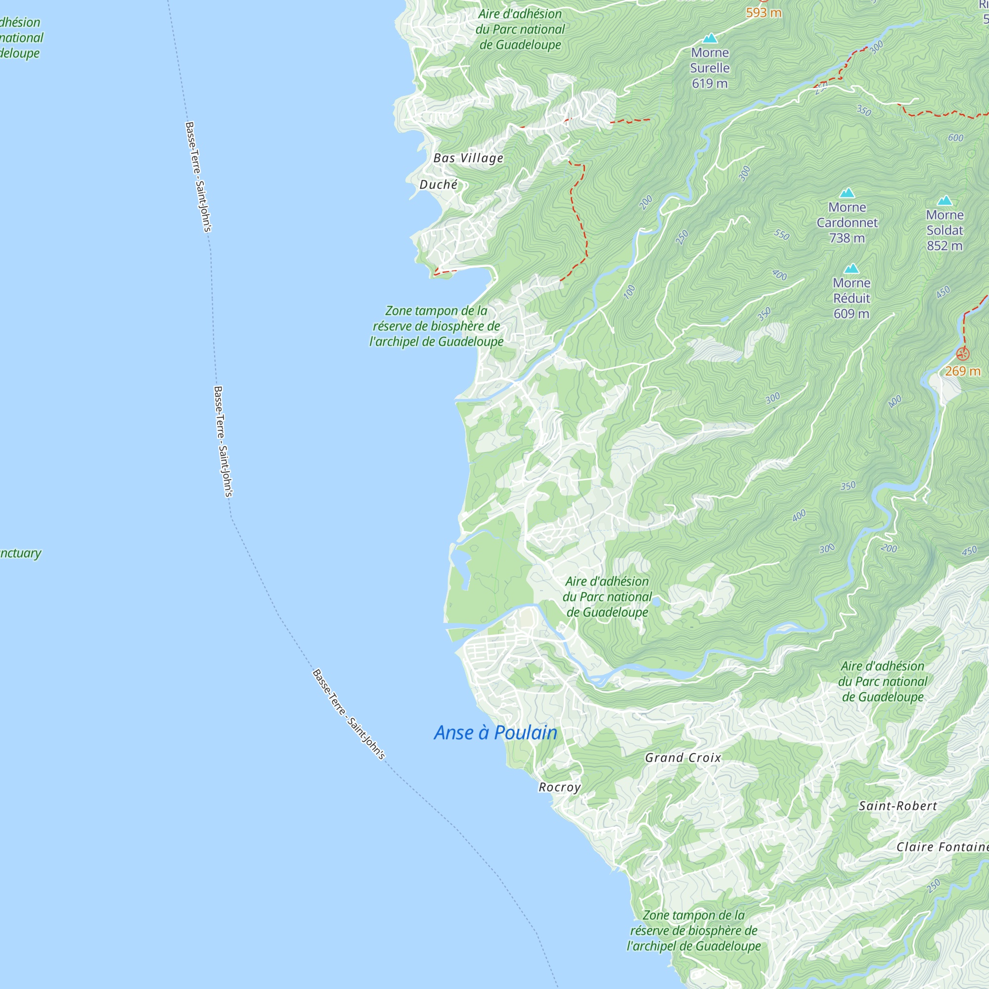 Gîtes "Les Cocotiers" map