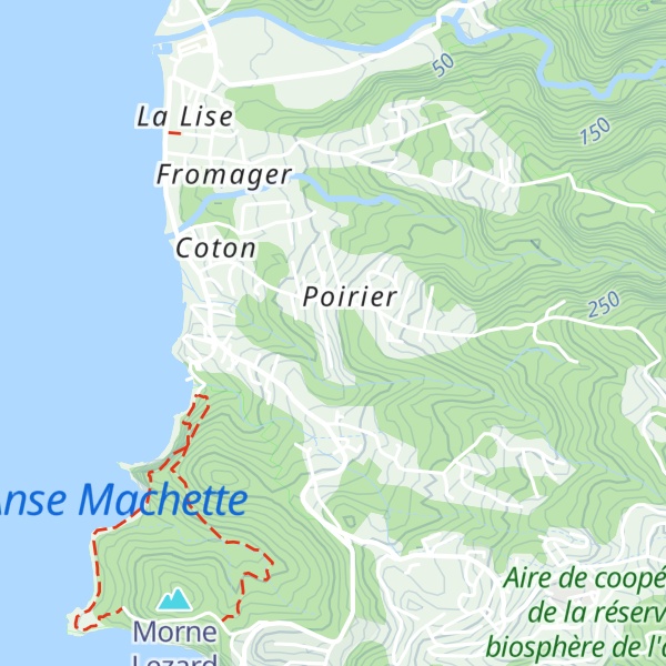 Map of Gîtes Rêve caraïbes