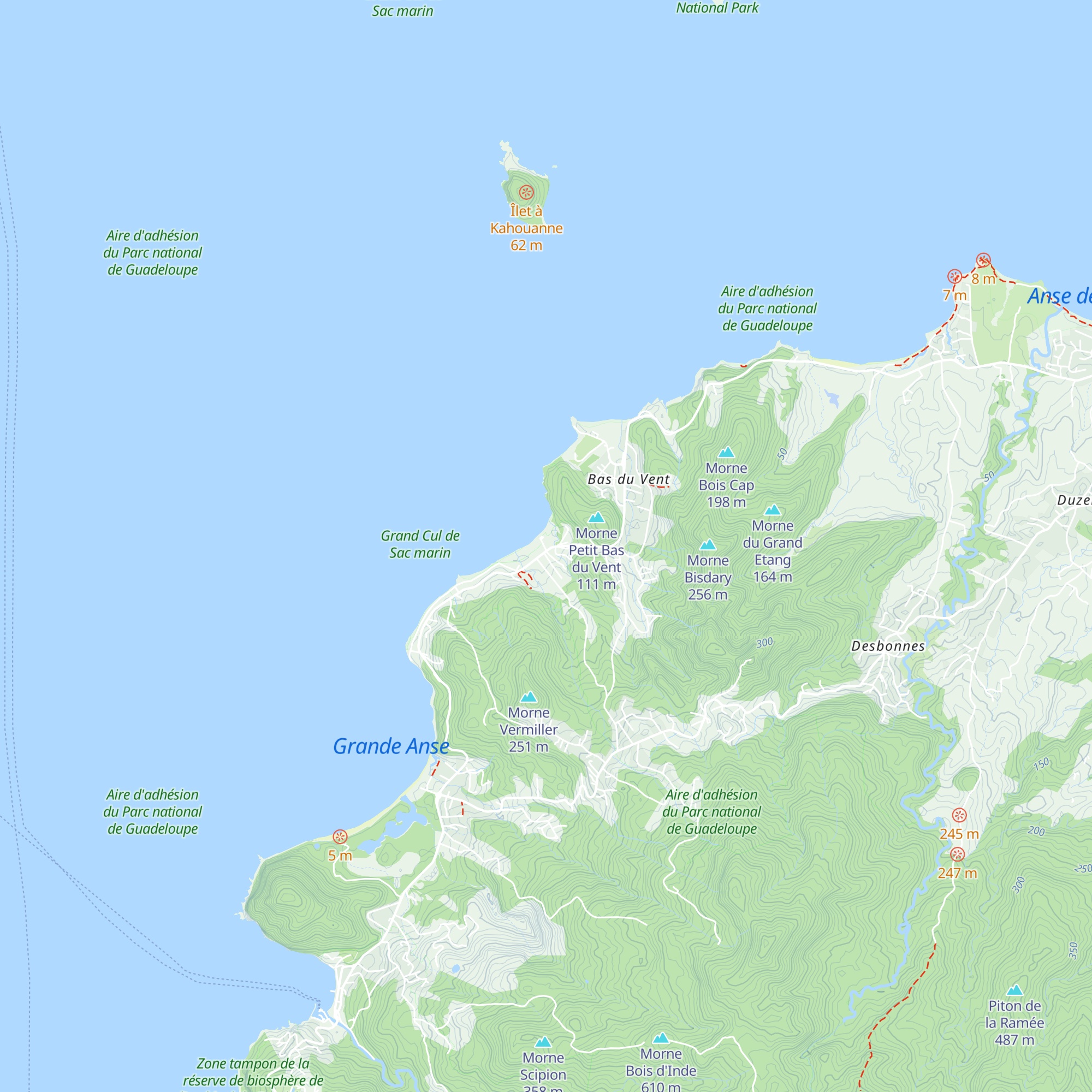 Gîtes Rose des Vents map