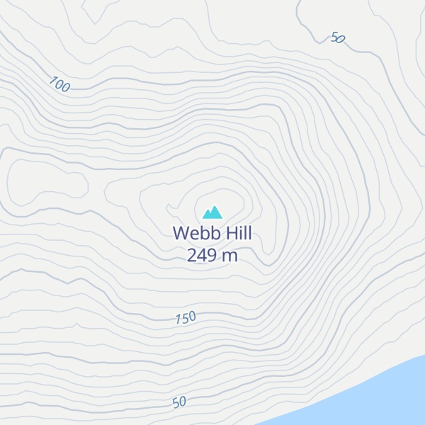 Map of Webb Hill