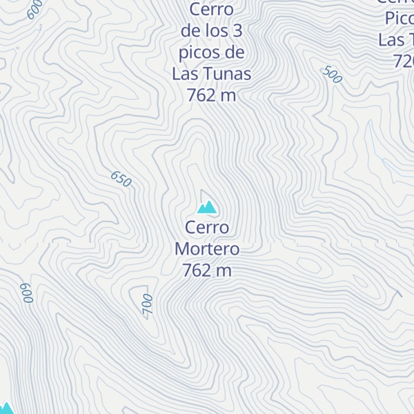 Map of Cerro Mortero