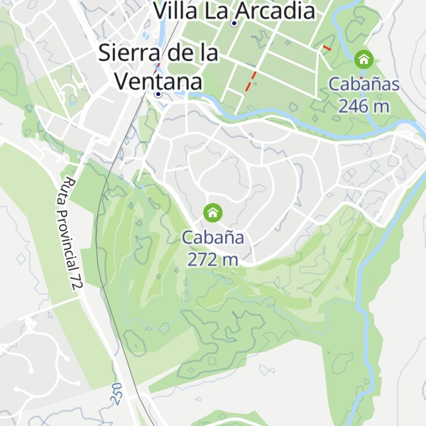 Map of Cabaña