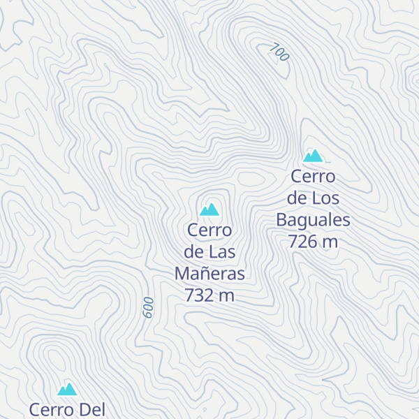 Map of Cerro de Las Mañeras