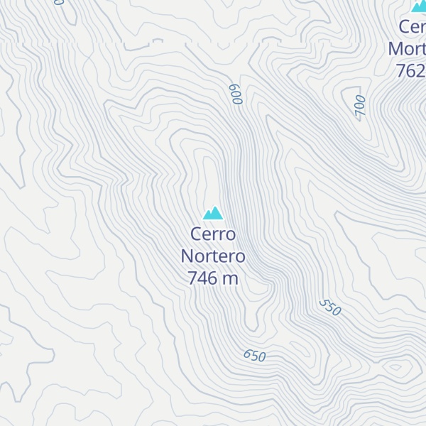 Map of Cerro Nortero