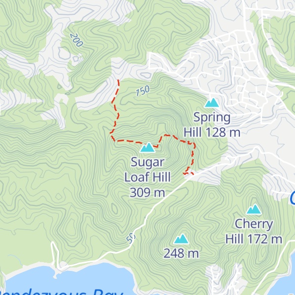 Map of Sugar Loaf Hill