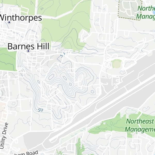 Map of Powells Hill