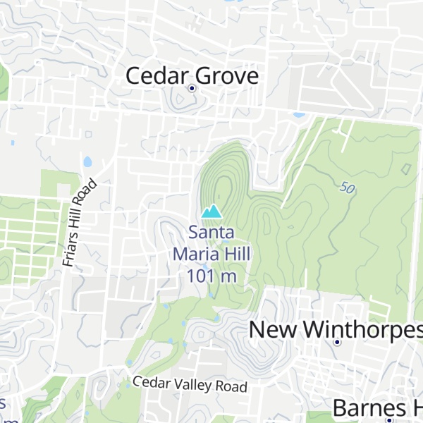 Map of Santa Maria Hill