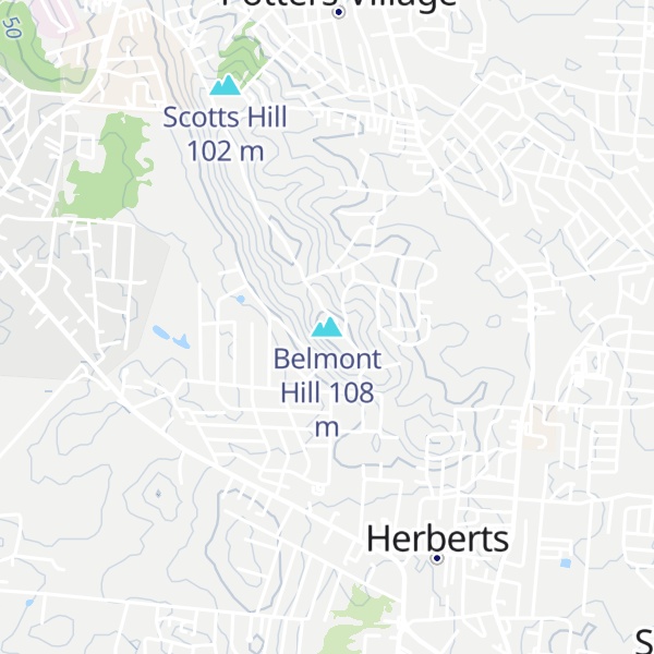 Map of Belmont Hill