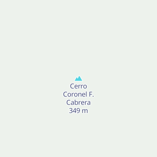 Map of Cerro Coronel F. Cabrera