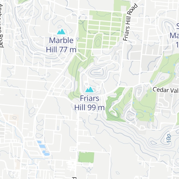 Map of Friars Hill