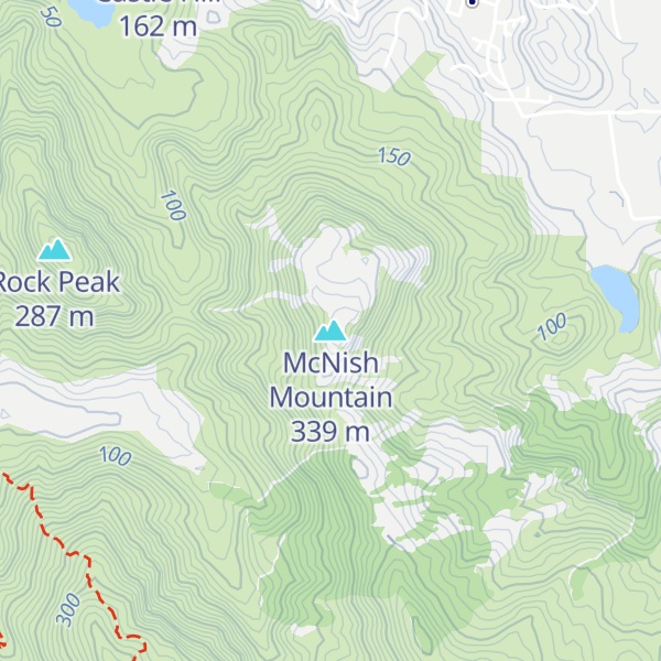 Map of McNish Mountain