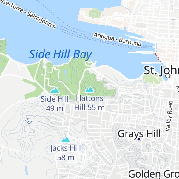 Map of Hattons Hill