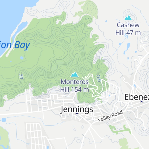 Map of Monteros Hill