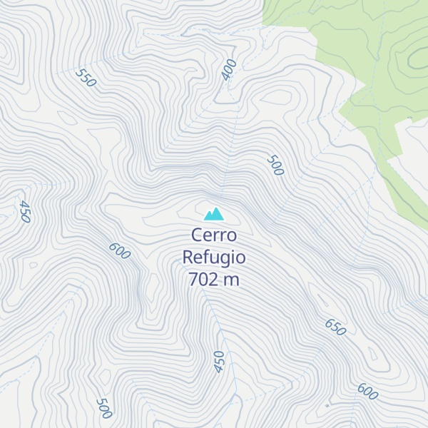 Map of Cerro Refugio