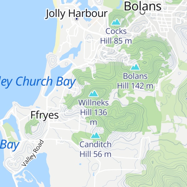 Map of Willneks Hill