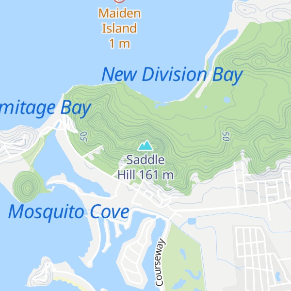 Map of Saddle Hill