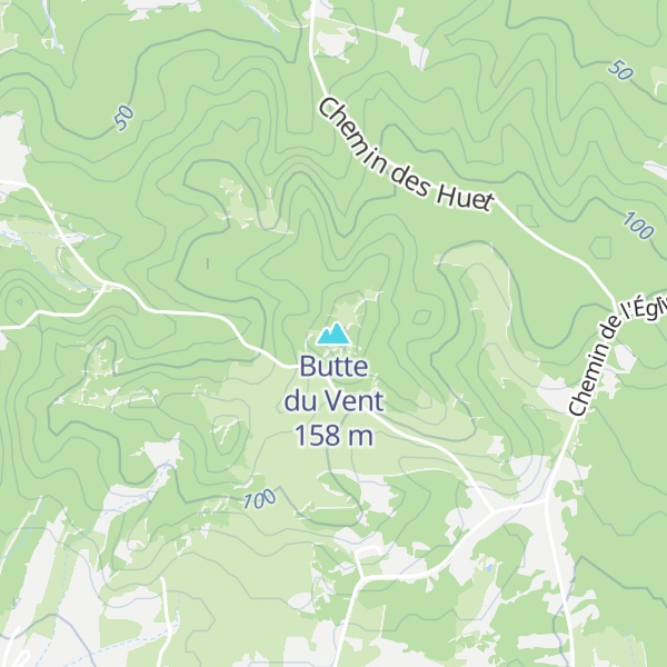 Map of Butte du Vent