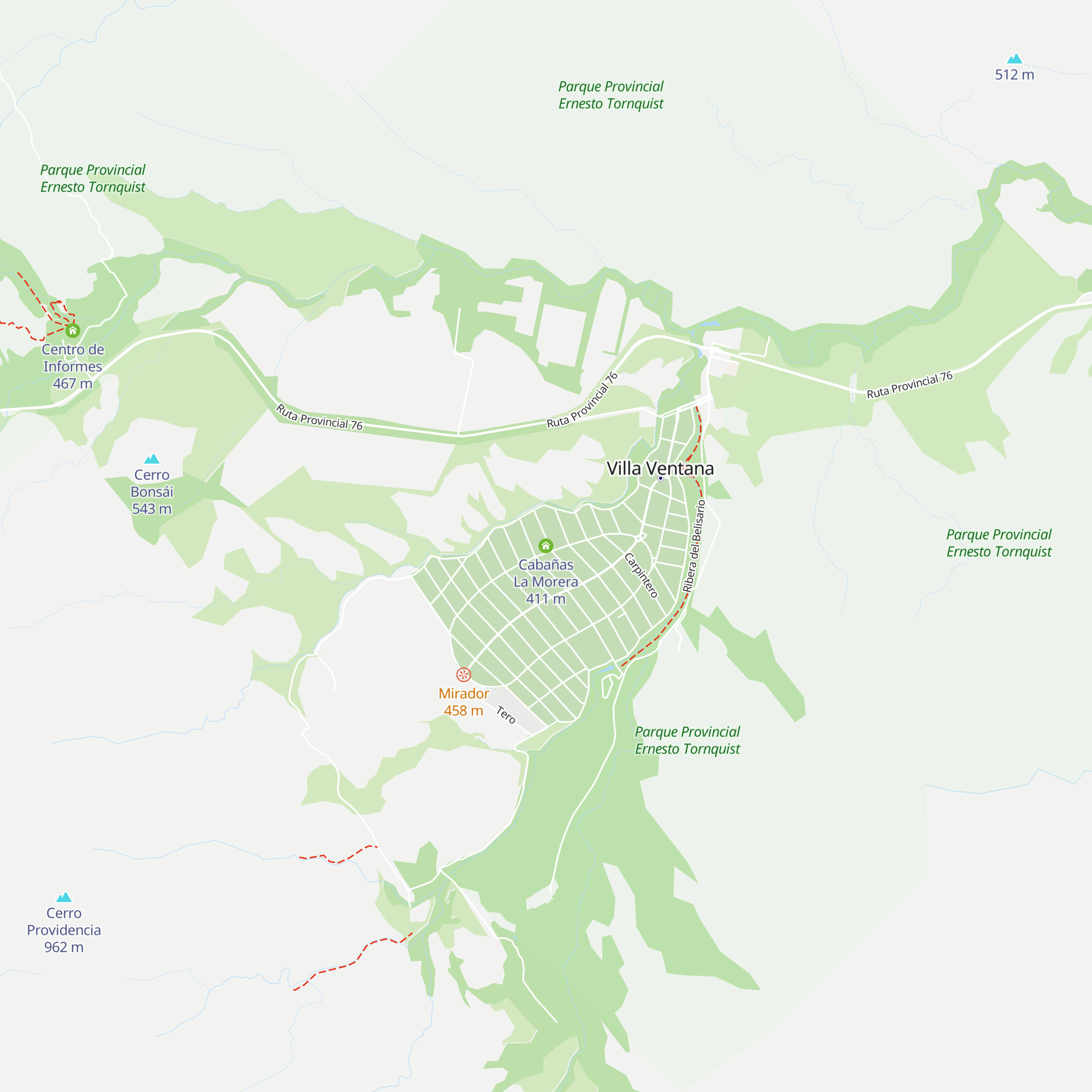 Cabañas La Morera map