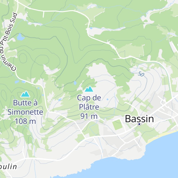 Map of Cap de Plâtre