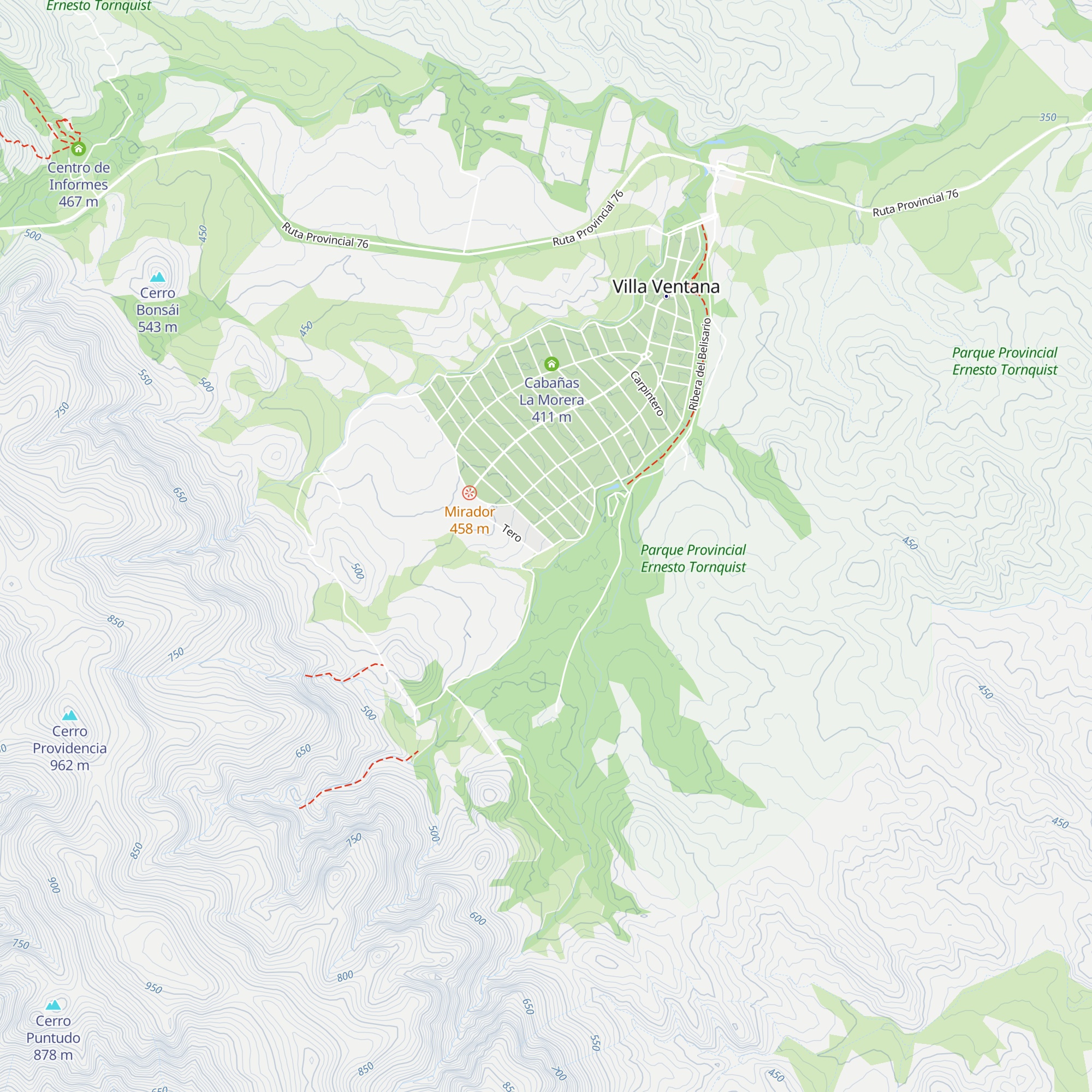 Cabaña Madre Naturaleza map