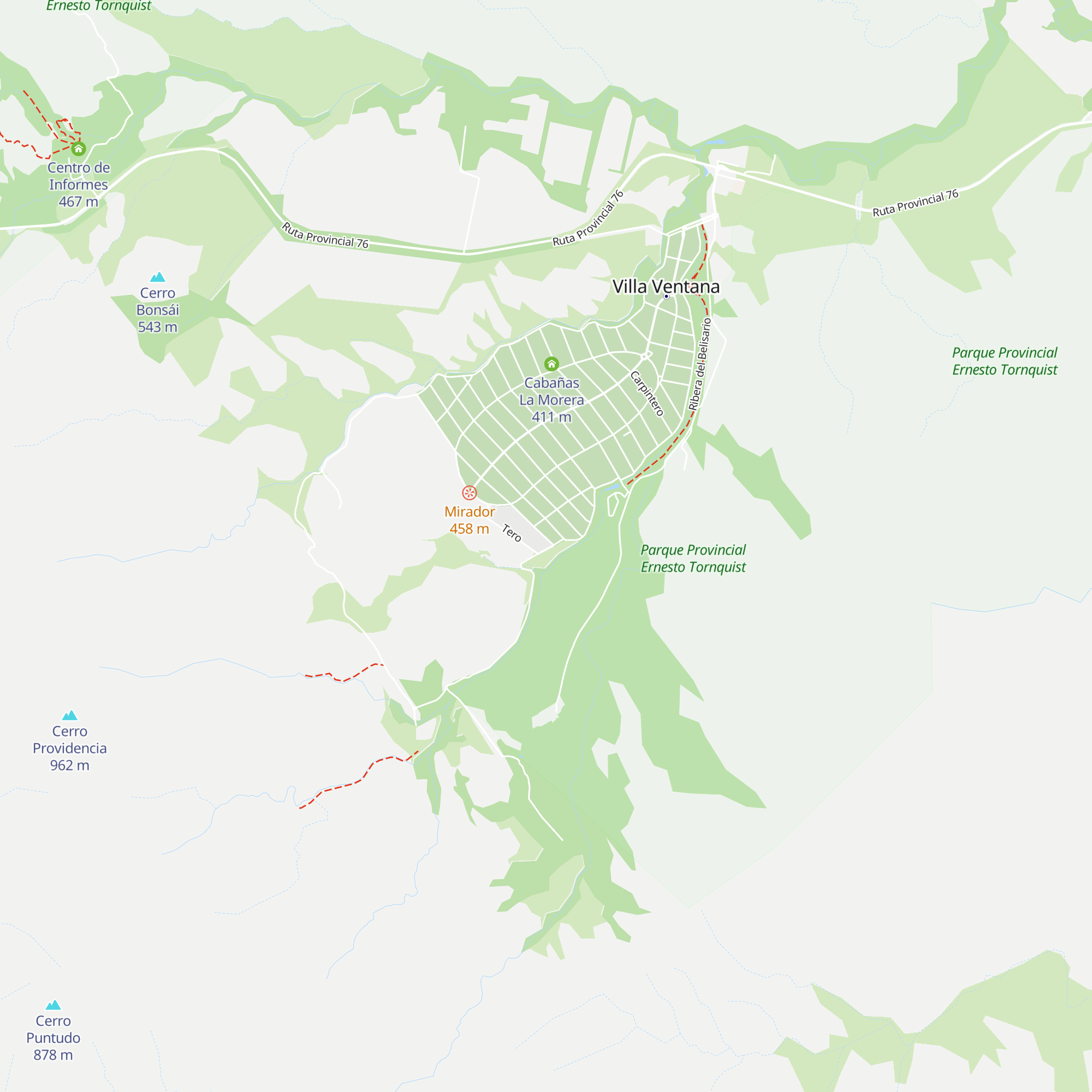 Cabaña Madre Naturaleza map