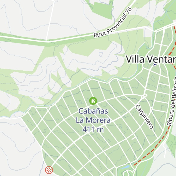 Map of Cabañas Villa Villa