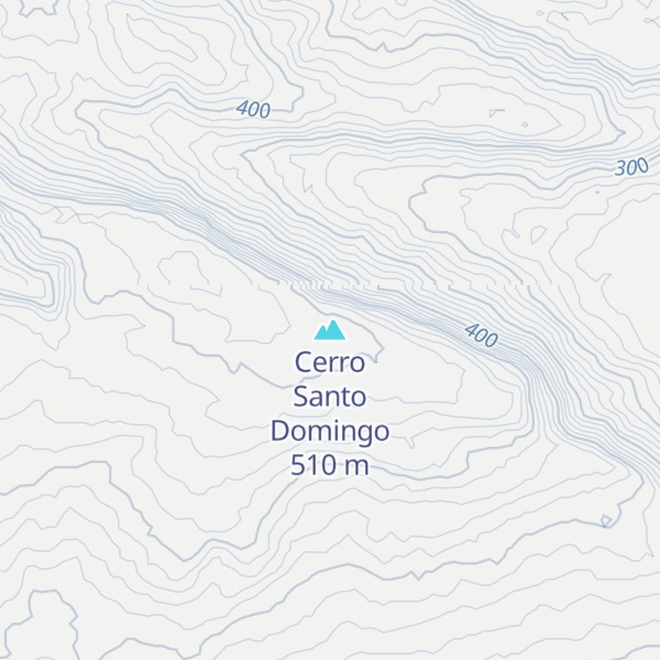 Map of Cerro Santo Domingo