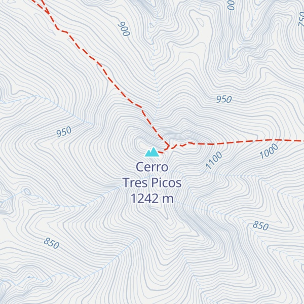 Map of Cerro Tres Picos