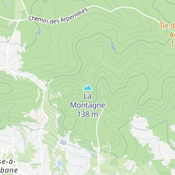Map of La Montagne