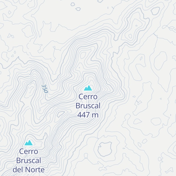 Map of Cerro Bruscal