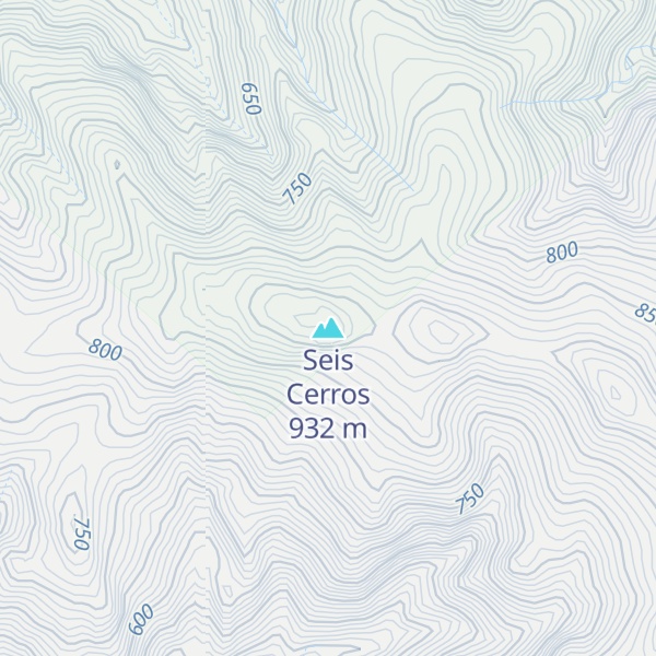 Map of Seis Cerros
