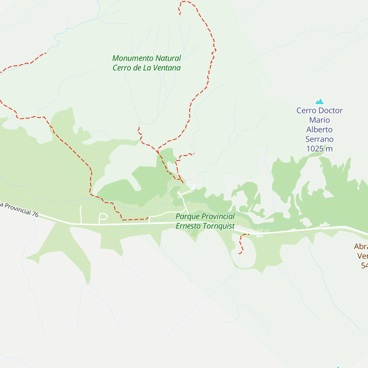 Estación Guardaparques map