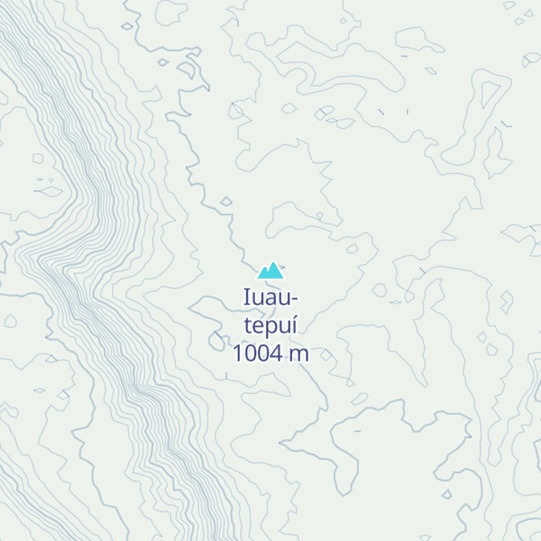 Map of Iuau-tepuí