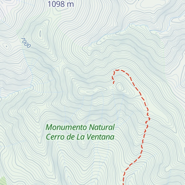 Map of Cerro de La Ventana