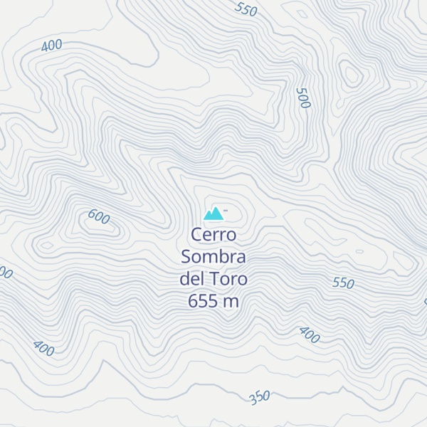 Map of Cerro Sombra del Toro