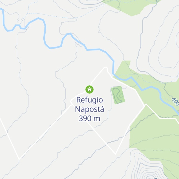 Map of Refugio Napostá