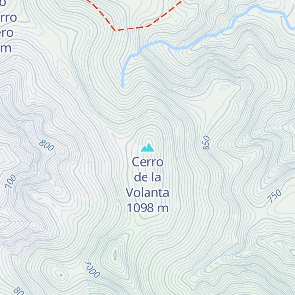 Map of Cerro de la Volanta